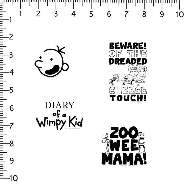 Alt view image 2 of 6 - Diary of a Wimpy Funny 100 Vinyl Stickers Waterproof Die-Cut Decals Laptop