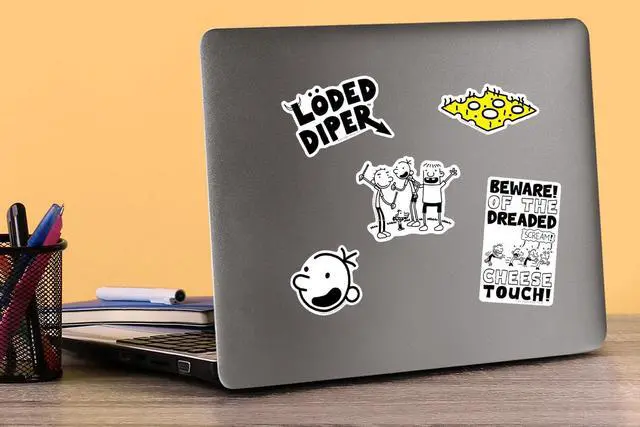 Alt view image 5 of 6 - Diary of a Wimpy Funny 100 Vinyl Stickers Waterproof Die-Cut Decals Laptop