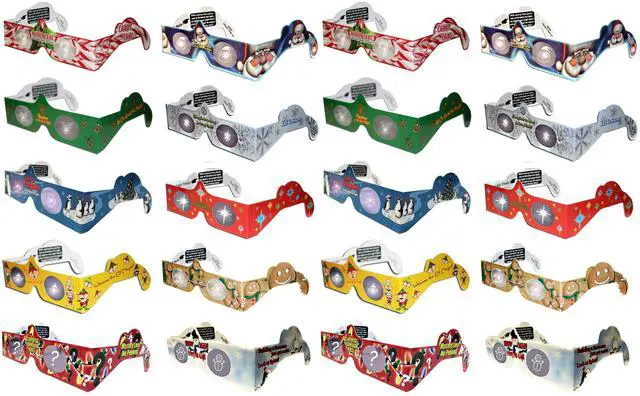 Main image of 20 PAIRS 3D Christmas Glasses HolidayEyes(tm) & NEW YEAR XMAS