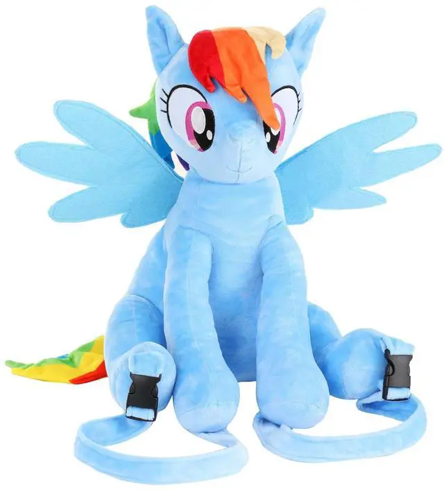 Main image of My Little Pony Rainbow Dash Plush Backpack | My Little Pony Accessories, Standard, Blue