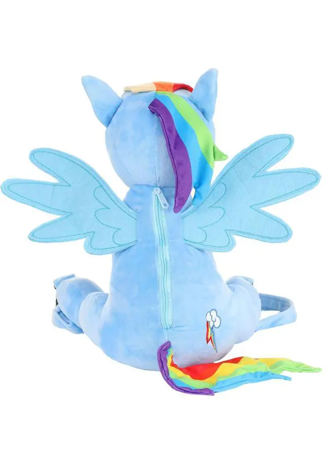 Alt view image 5 of 7 - My Little Pony Rainbow Dash Plush Backpack | My Little Pony Accessories, Standard, Blue