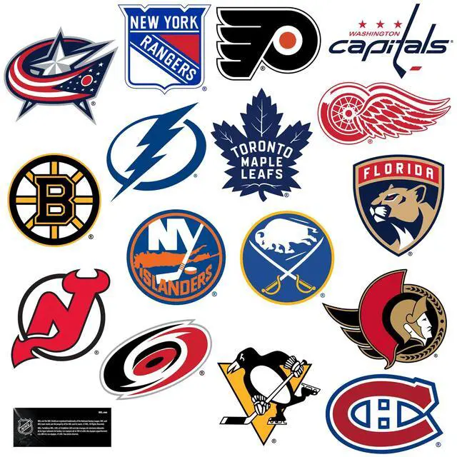 Alt view image 4 of 6 - NHL Eastern Conference Hockey Team Logos 200 Vinyl Stickers Waterproof Car