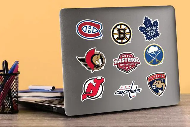 Alt view image 5 of 6 - NHL Eastern Conference Hockey Team Logos 200 Vinyl Stickers Waterproof Car