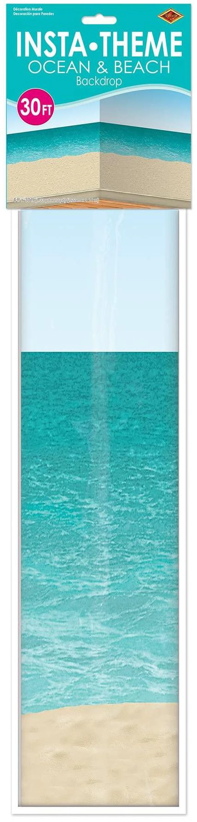 Alt view image 4 of 5 - The Company - Ocean and Beach BACKDRP 4x30ft - Pack of 1