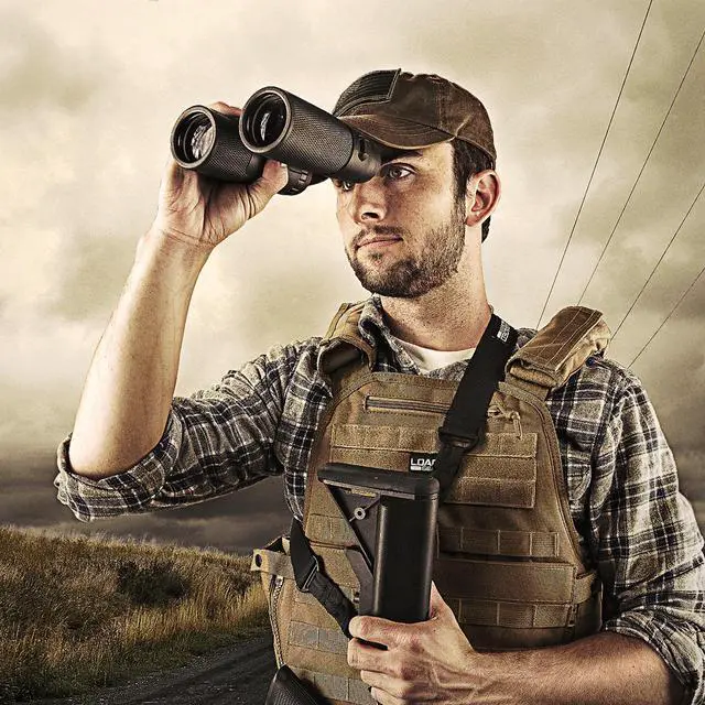 Alt view image 2 of 7 - Blackhawk 42mm Binoculars Waterproof Fogproof, BAK-4 Prism, Multi-Coated Optics, Rugged Rubber Armor, for Hunting, Bird Watching & Outdoor Use