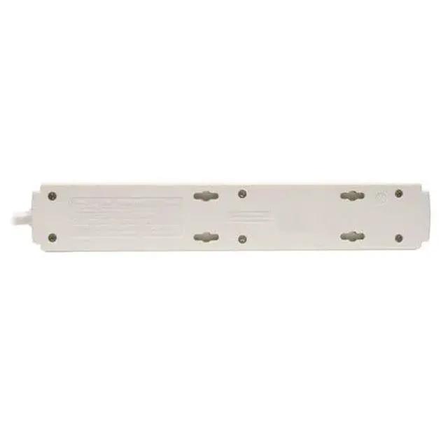 Alt view image 3 of 6 - Outlet Strip, Surge, 6 5-15R, 5-15P, 6 ft., Light Gray TLP606-1 Each