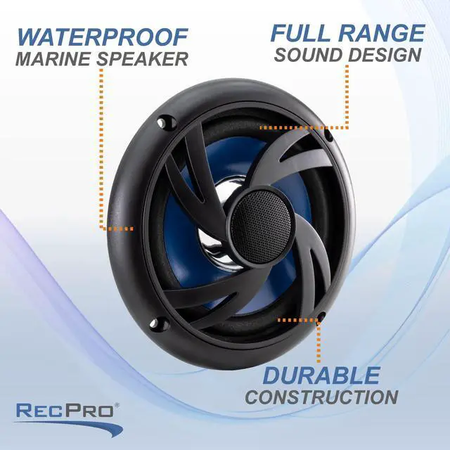 Alt view image 3 of 6 - RV Exterior Speaker 6" | Weather-Resistant | Flush Mount | Black