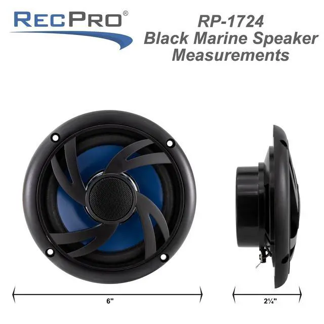 Alt view image 4 of 6 - RV Exterior Speaker 6" | Weather-Resistant | Flush Mount | Black