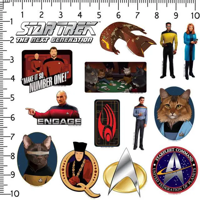 Alt view image 2 of 6 - Star Trek: The Next Generation 200ct Vinyl L, Skateboard, Indoor/Outdoor