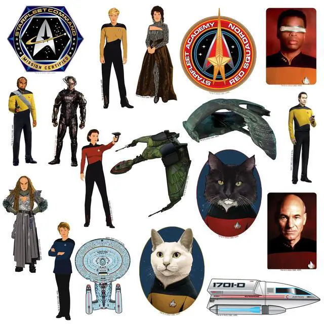 Alt view image 3 of 6 - Star Trek: The Next Generation 200ct Vinyl L, Skateboard, Indoor/Outdoor