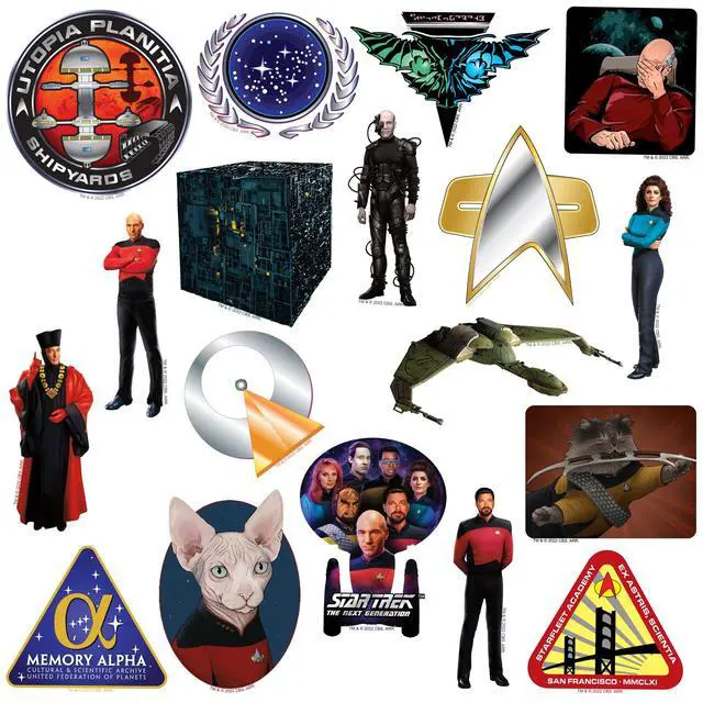 Alt view image 4 of 6 - Star Trek: The Next Generation 200ct Vinyl L, Skateboard, Indoor/Outdoor