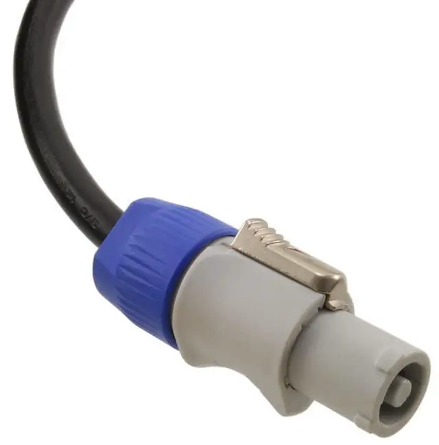 Alt view image 3 of 4 - CablesOnline, 2-Way 14-inches 16AWG Stage Lighting Fixture Gray Power-Out Connector to 2X NEMA 5-15R Female Power Y-Splitter Adapter Cable, PC-KY201