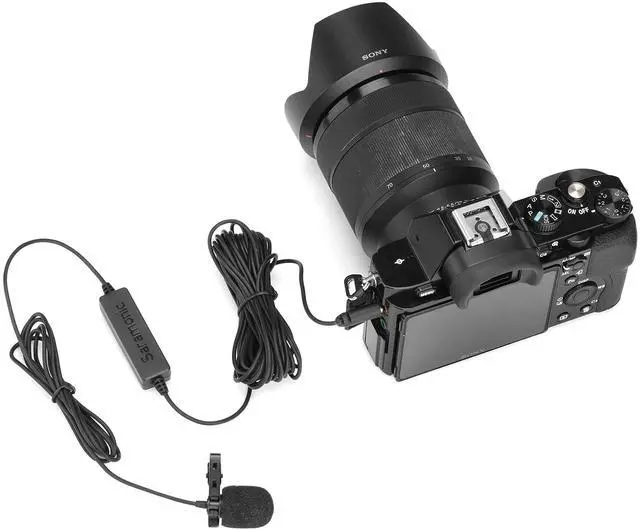 Alt view image 6 of 7 - LavMicro Omnidirectional Lavalier Microphone for DSLRs, Mirrorless, Video Cameras, Smartphones, Tablets & More