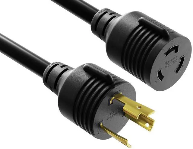 Main image of 10ft NEMA L6-30P to NEMA L6-30R Extension Power Cord, 10AWG, 30A, 250V