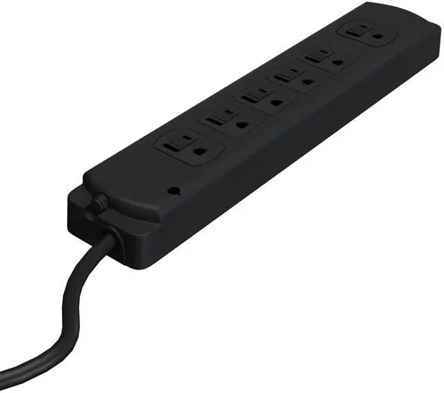 Main image of Power Strip Extension Cord 10 Feet Black