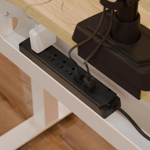 Alt view image 2 of 4 - Power Strip Extension Cord 10 Feet Black