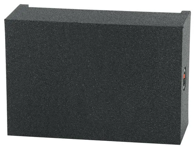 Alt view image 4 of 4 - RQT12 12" Shallow Sealed Bedliner Car/Truck Sub Box Enclosure | Made in USA, 3/4" MDF, Sprayed Bedliner Finish, Downfiring Design, 0.65 Cu.Ft., Fits Pickup Trucks, 5.75" Mounting Depth