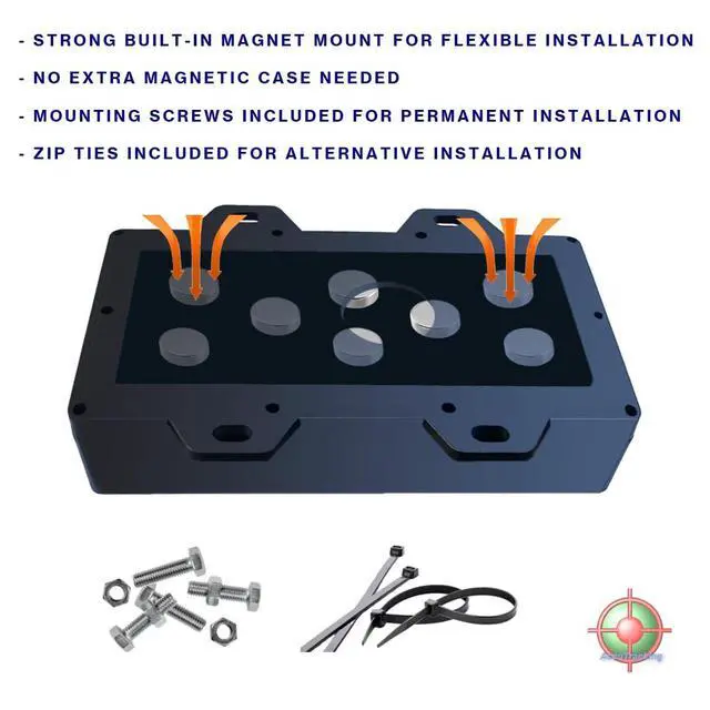 Alt view image 6 of 7 - AccuTracking Solar GPS Tracker, 12,000mAh Battery, Magnetic, IP67 | Heavy Duty, Large Panel, Waterproof, Trucks, Trailers, Farming, Equipment, RV, 4G LTE Worldwide, Subscription Needed