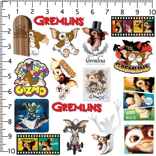 Alt view image 2 of 6 - Gremlins 150 Vinyl Stickers Waterproof Die-Cut Decals Laptop Water Bottle