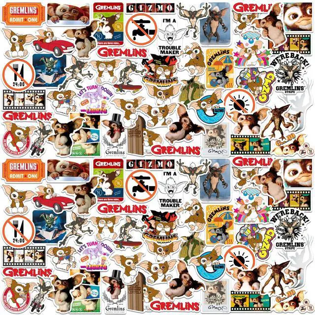Main image of Gremlins 150 Vinyl Stickers Waterproof Die-Cut Decals Laptop Water Bottle