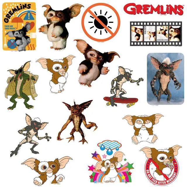 Alt view image 4 of 6 - Gremlins 150 Vinyl Stickers Waterproof Die-Cut Decals Laptop Water Bottle