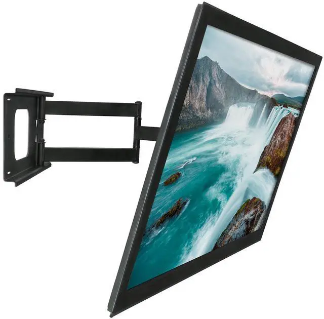 Alt view image 2 of 7 - Full Motion TV Wall Mount Bracket, 32-70", 100 lbs | Tilt, swivel, extend and compress for LCD LED plasma flat screens, VESA compatible up to 600x400