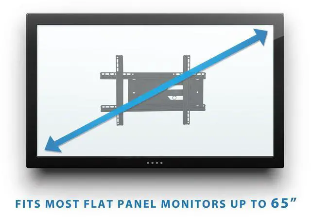 Alt view image 4 of 7 - Full Motion TV Wall Mount Bracket, 32-70", 100 lbs | Tilt, swivel, extend and compress for LCD LED plasma flat screens, VESA compatible up to 600x400