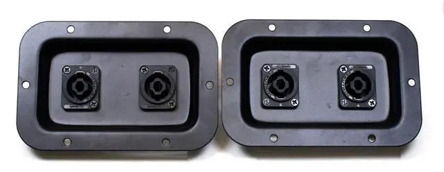 Main image of (2) Two Genuine Neutrik NL4MPXX Dual SpeakON Jack Plates for Speakers
