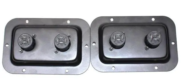 Alt view image 2 of 6 - (2) Two Genuine Neutrik NL4MPXX Dual SpeakON Jack Plates for Speakers