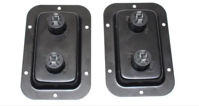 Alt view image 4 of 6 - (2) Two Genuine Neutrik NL4MPXX Dual SpeakON Jack Plates for Speakers