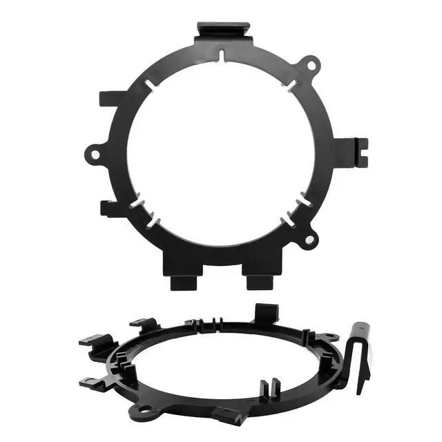 Alt view image 4 of 5 - 4X Kicker 600-Watt 6.5" 2-Way Black Car Speakers with Enrock Speaker Mounting Brackets and Wire Harness Compatible with Select 1996-2009 GM Full Size SUV Car Vehicles and 16 Gauge Speaker Wire