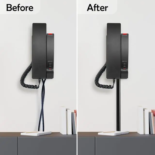 Alt view image 6 of 14 - TV Cord Hider Cable Protector - Strong Self Adhesive Wall Cord Cover Cable Hider - Low Profile Cable Management Wall Cord Concealer Cable Raceway