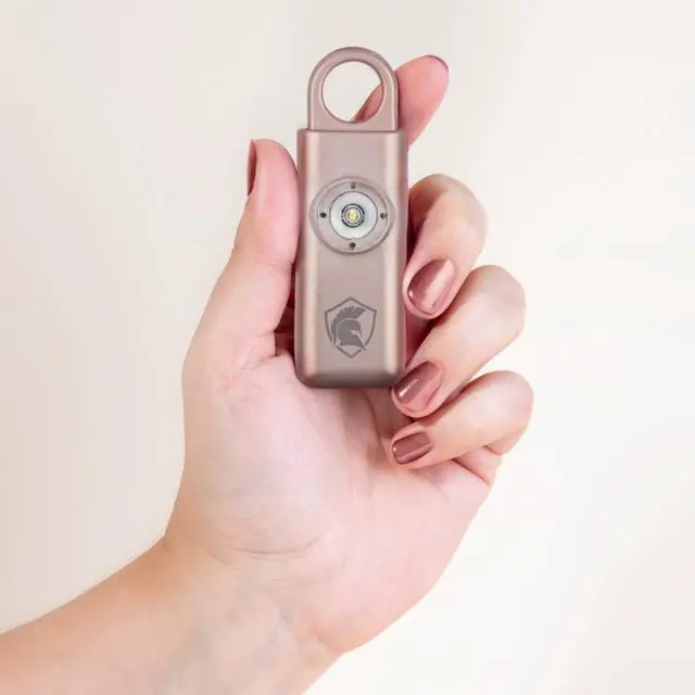 Alt view image 3 of 3 - The Original Personal Safety Alarm for Women - Loud Siren, Strobe Light and Key Chain 2.0 Version (Rose Gold)