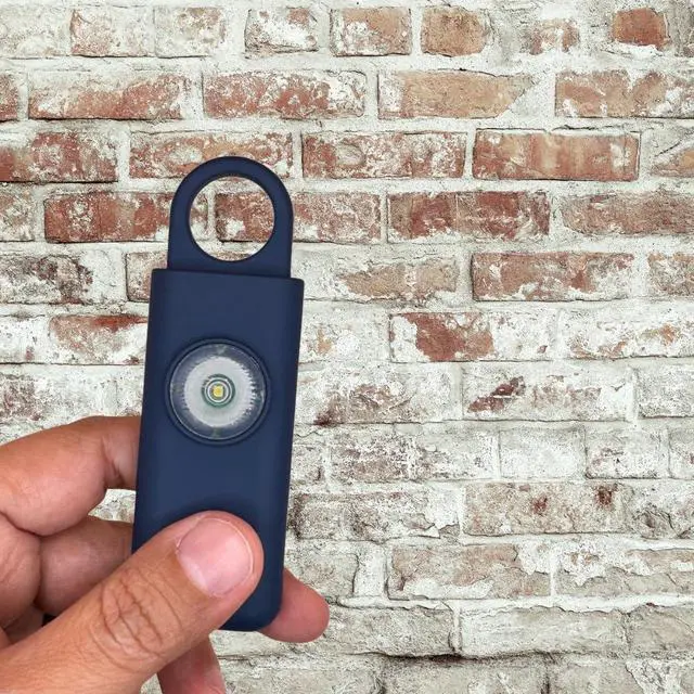 Alt view image 3 of 3 - The Original Personal Safety Alarm for Women - Loud Siren, Strobe Light and Key Chain 2.0 Version (Navy Blue)