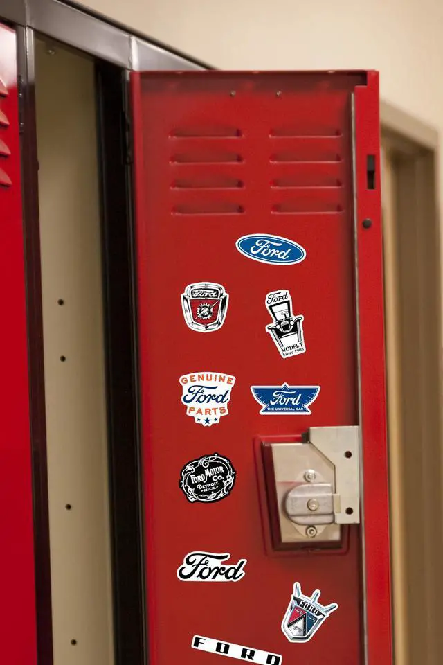 Alt view image 4 of 6 - Ford Branding 100 Vinyl Stickers Waterproof Die-Cut Decals Laptop Scrapbook