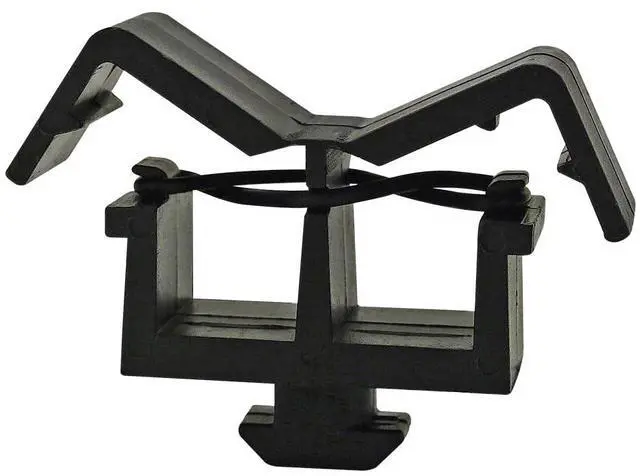 Main image of 8020, 12319, 15 40 Series, Cable and Wire Management Clip, Drop in, Wire Organization for Aluminum Extrusions Black Nylon (10 Pack)