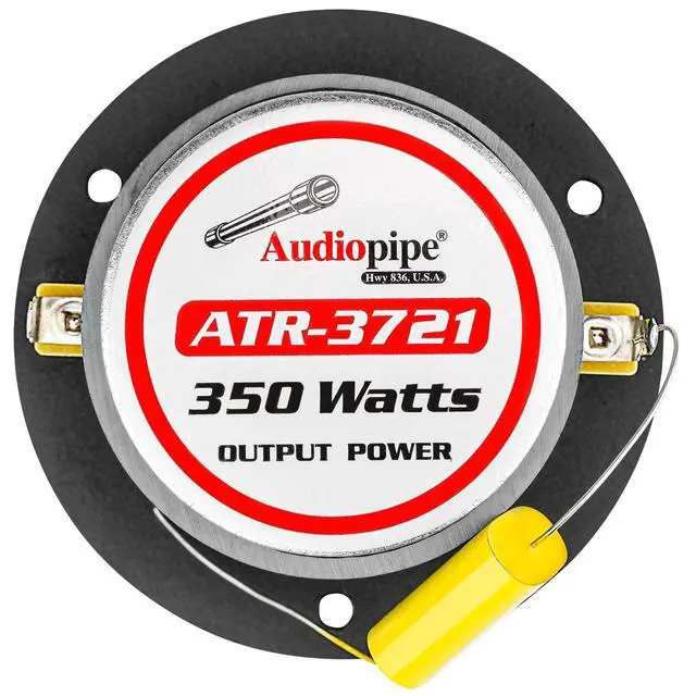 Alt view image 6 of 7 - 2 Pair 3-3/4 Aluminum Bullet Titanium Horn Tweeters ATR-3721 350 Watts Max 4 Ohm