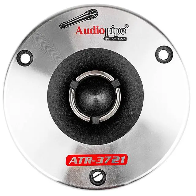 Alt view image 5 of 7 - 2 Pair 3-3/4 Aluminum Bullet Titanium Horn Tweeters ATR-3721 350 Watts Max 4 Ohm