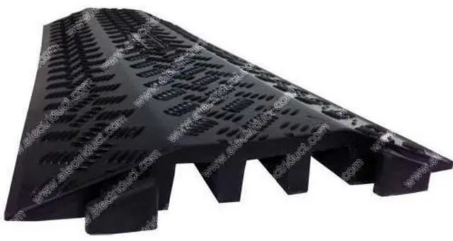 Alt view image 2 of 4 - Large Drop Over Cable Protector 3 Channel Cord Cover 1.3"x1.3"