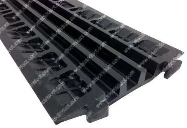 Alt view image 4 of 4 - Large Drop Over Cable Protector 3 Channel Cord Cover 1.3"x1.3"