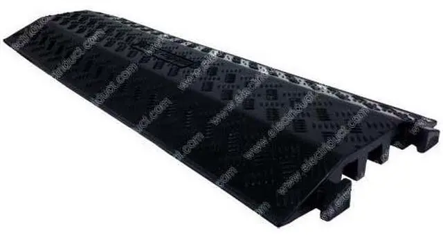 Alt view image 3 of 4 - Large Drop Over Cable Protector 3 Channel Cord Cover 1.3"x1.3"