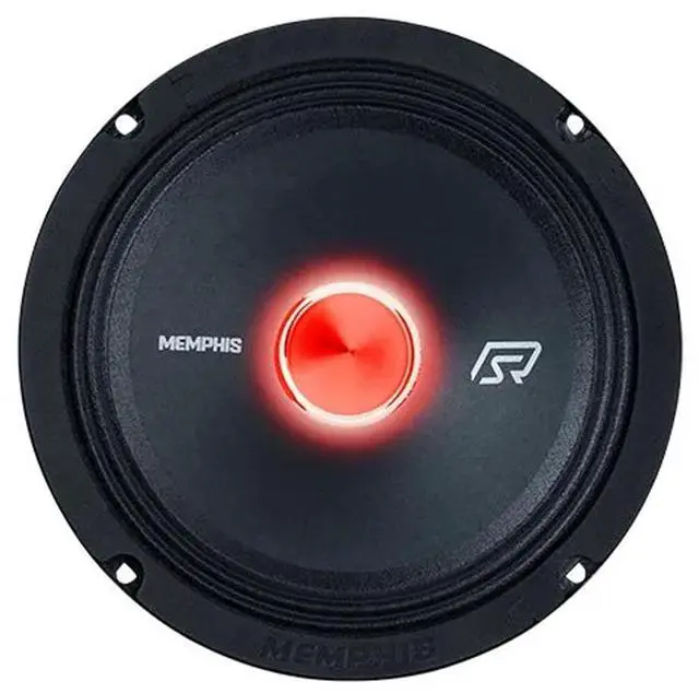 Main image of SRXP82 SRX Pro 8" 175w 4ohm Mid Drivers with LED - Sold Individually | Loud midrange punch with lighted cones, bold show build sound, high efficiency output, single unit for component setups