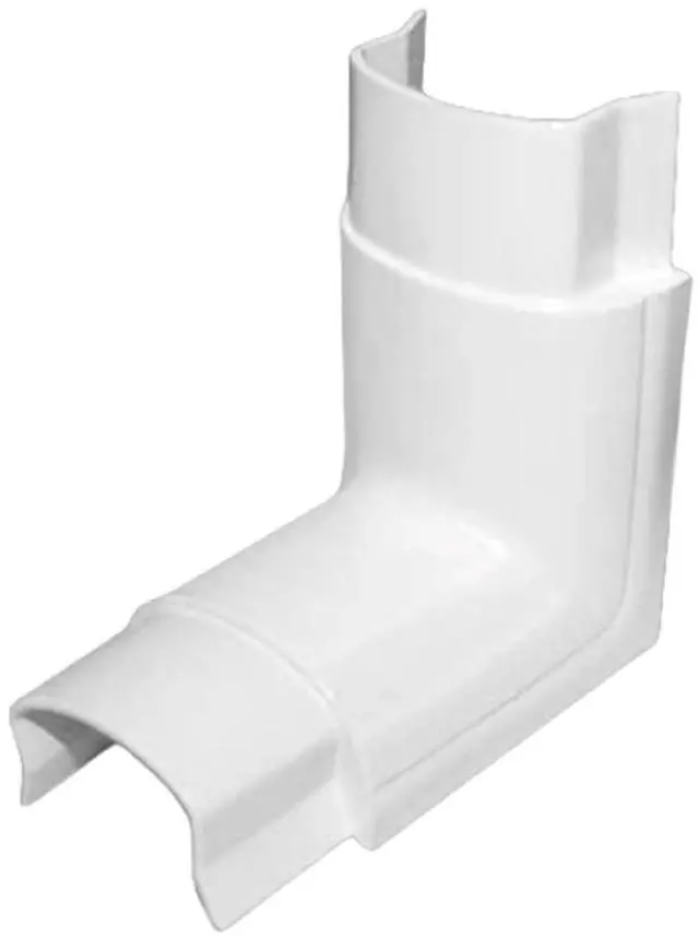 Main image of Inside Elbow Joint for Half Round Cord Hider, Outdoor Cable Cover Cable Raceway with Adhesive Back 1.2in W x 0.50in H