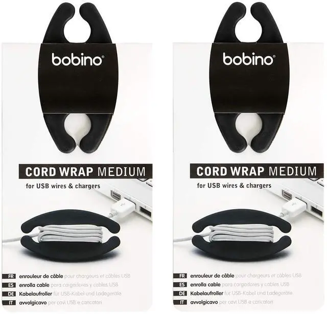 Main image of Cord Wrap Bundles - Medium - Black - Pack of 2 (2)