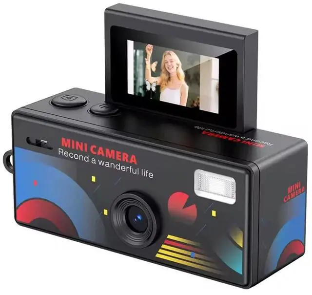 Main image of Mini Keychain Digital Camera with Flip Display and Built-in Flash