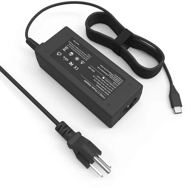 Main image of USB C Chrome Laptop Charger 45W fits for Lenovo Chromebook Flex 5 Flex 3 | Power Cord for Lenovo Chromebook C330 100e 300e 500e C340-11 C340 S340, Thinkpad L13 Yoga Series Type C AC Adapter