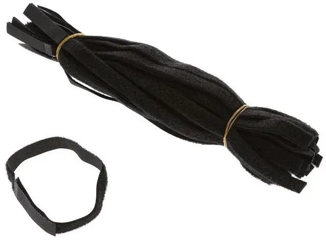 Main image of 12 Inch (50-pack) Hook and Loop Self Gripping Fastening Cable Ties 1/2" Width - Multipurpose Microfiber Cloth Cable Organizer Self Adesive Pre-Cut Straps