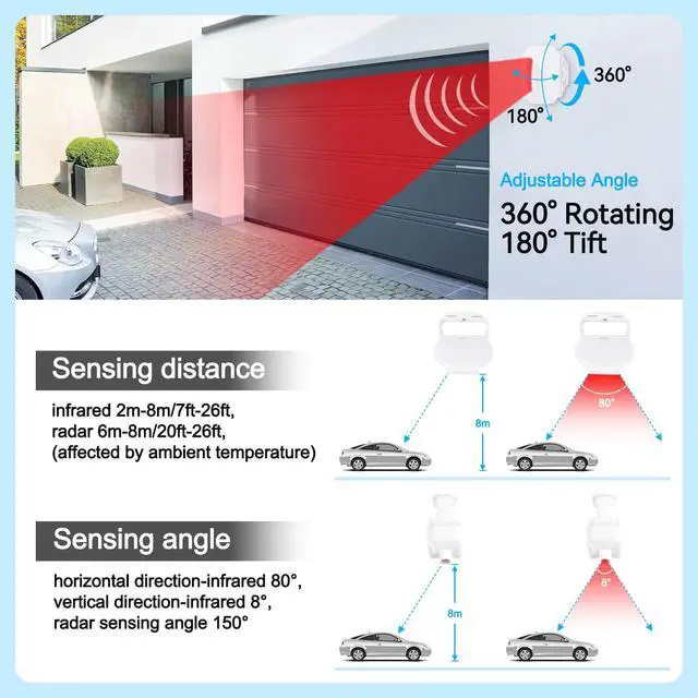 Alt view image 3 of 6 - Outdoor Driveway Alarm with Multiple Receiver, Driveway Alarm Wireless Outside, Long Range IP64 Waterproof Weatherproof for Business Entry Protect Indoor Outdoor Property (Only 1Alarm)