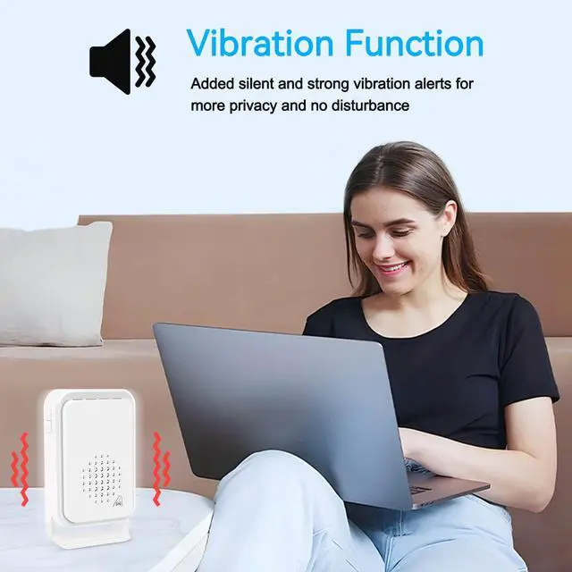 Alt view image 7 of 7 - Motion Sensor Alarm,Outdoor Door Alarm Waterproof, Weatherproof Motion Detector with 900FT Long-Range Ringer, Detector Alarm for Vehicle Entry and Exit Garage,2Receiver 1Sensors