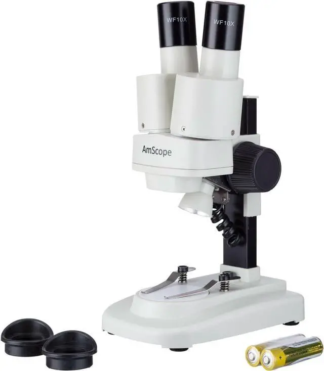 Main image of SE100-LED Portable Binocular Stereo Microscope, WF10x Eyepieces | LED Ring Light